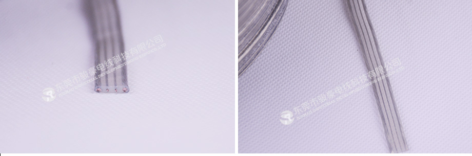 通明硅胶并排线产品图