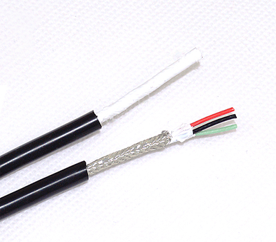 Electrical House Wiring 3 Conductor Silicone Coating Shieded Wire 